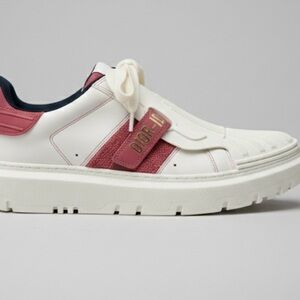 Dior White and Pink Sneakers